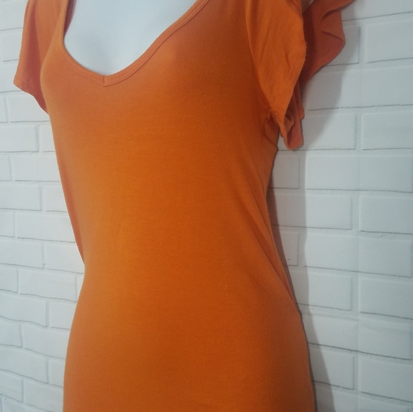 Orange Double Knotted Tshirt - Picture 2 of 5